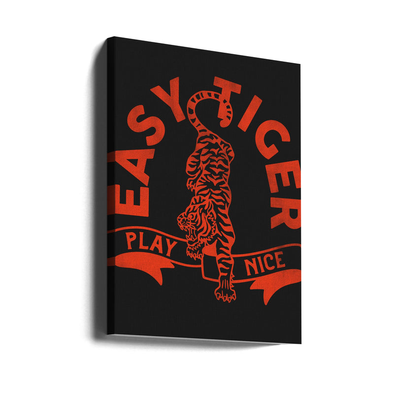 Easytiger for Light Tee - Stretched Canvas, Poster or Fine Art Print I Heart Wall Art