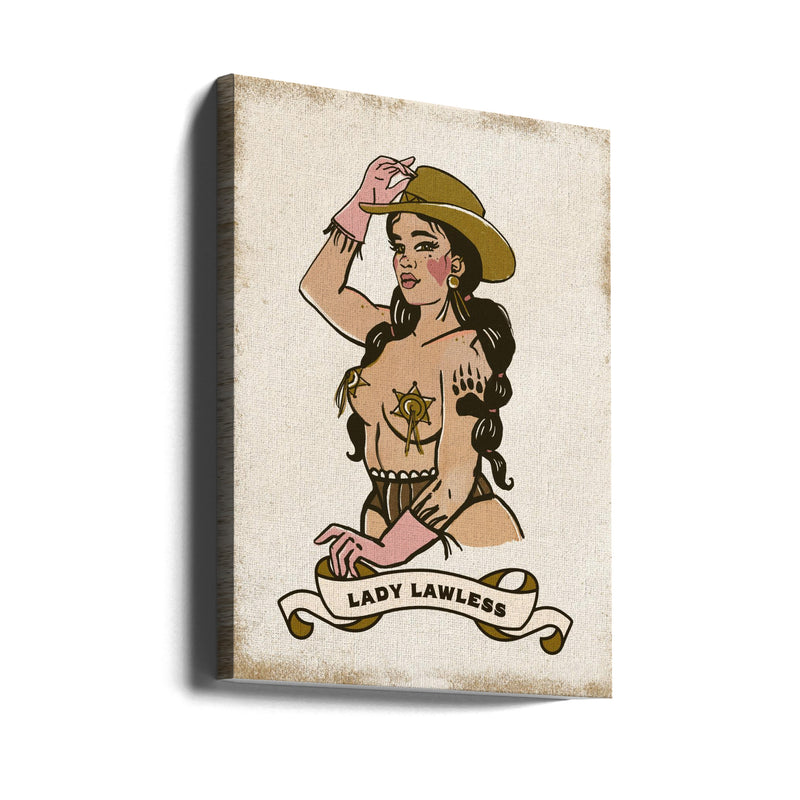 Lady Lawless - Stretched Canvas, Poster or Fine Art Print I Heart Wall Art