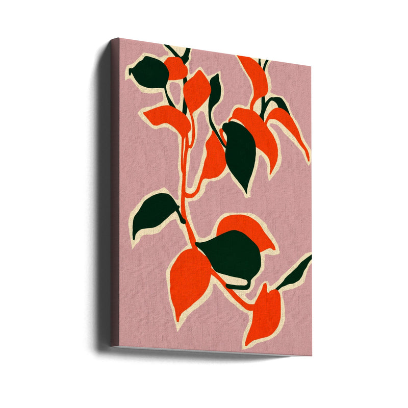 Leafy Abstraction - Stretched Canvas, Poster or Fine Art Print I Heart Wall Art