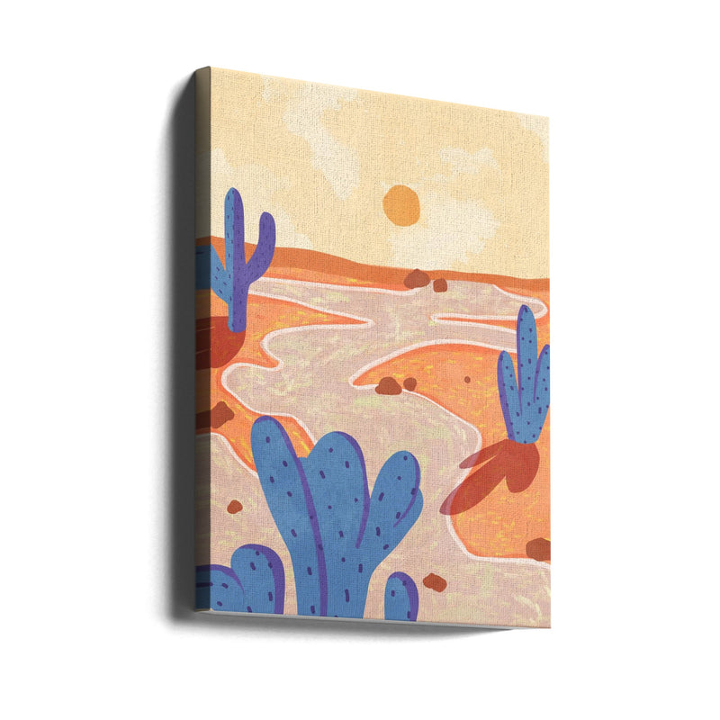 Path Through the Painted Desert - Stretched Canvas, Poster or Fine Art Print I Heart Wall Art