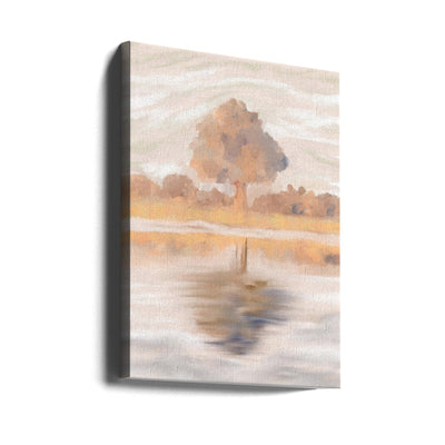 Sovereign Reflections of the Jackalberry Tree, Caprivi, Botswana - Stretched Canvas, Poster or Fine Art Print I Heart Wall Art