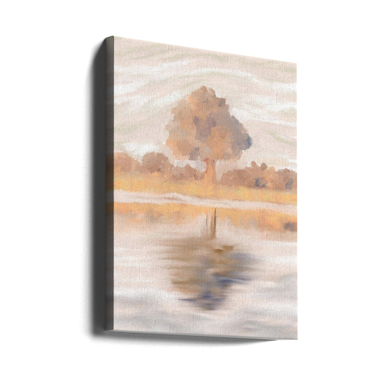 Sovereign Reflections of the Jackalberry Tree, Caprivi, Botswana - Stretched Canvas, Poster or Fine Art Print I Heart Wall Art