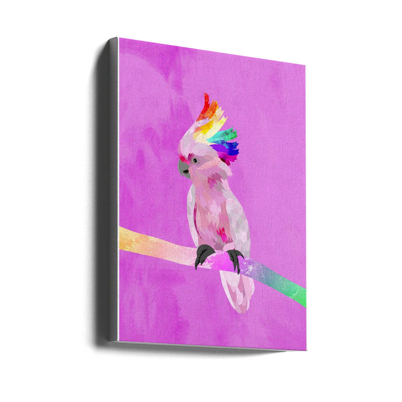 6 Rainbow Cockatoo 01 - Stretched Canvas, Poster or Fine Art Print I Heart Wall Art