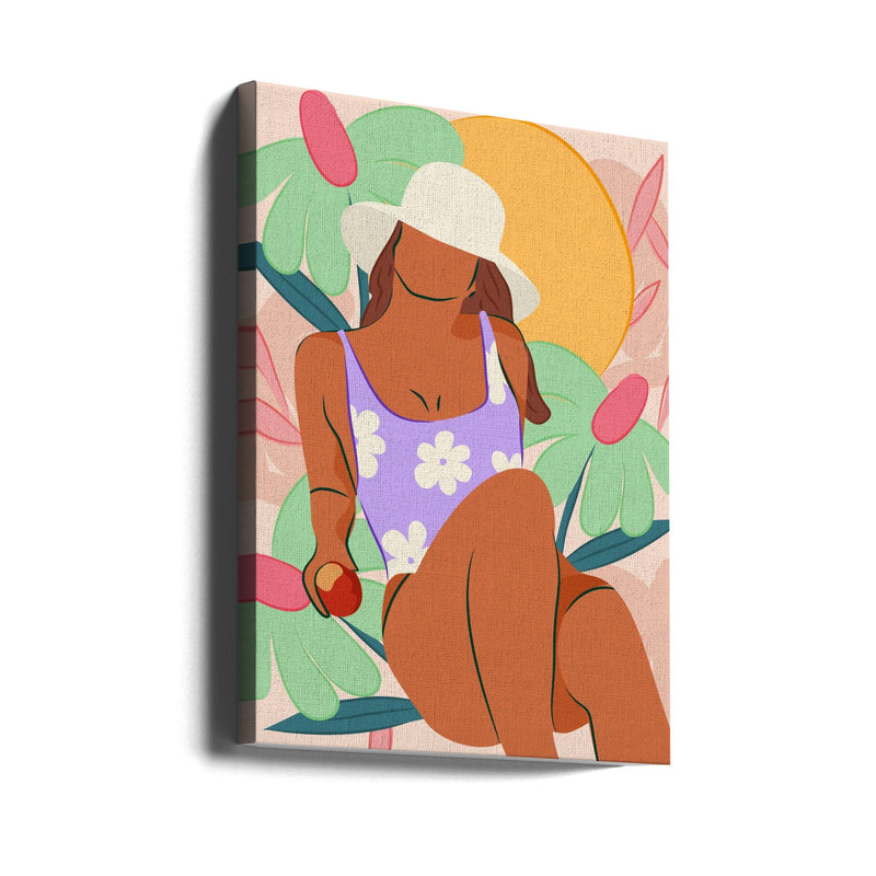 Flower Fields and Sunshine - Stretched Canvas, Poster or Fine Art Print I Heart Wall Art