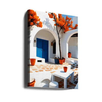 Terracotta Dreams In Greece - Stretched Canvas, Poster or Fine Art Print I Heart Wall Art