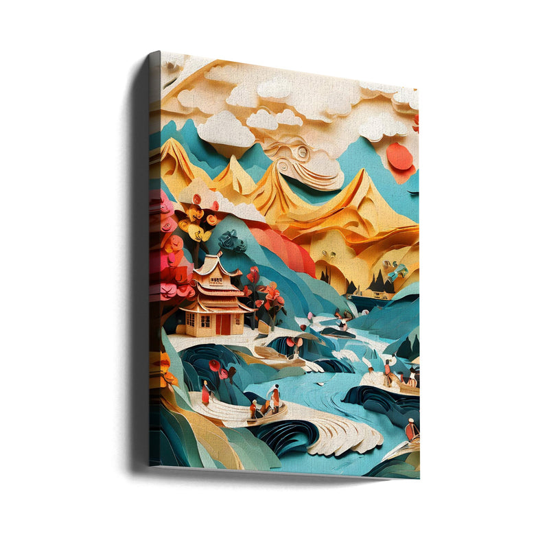 Nature In Layers - Stretched Canvas, Poster or Fine Art Print I Heart Wall Art