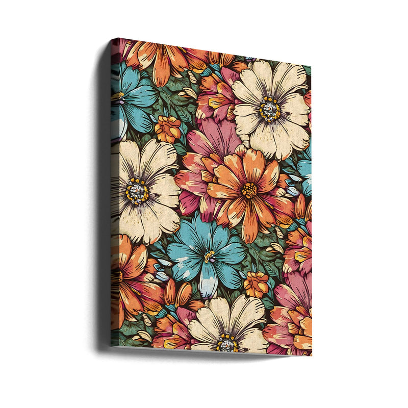 Flower Power - Stretched Canvas, Poster or Fine Art Print I Heart Wall Art