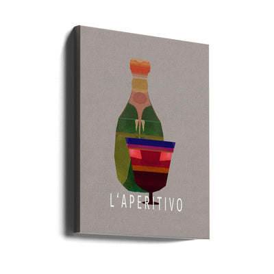 L&#039;Aperitivo 3 - Stretched Canvas, Poster or Fine Art Print I Heart Wall Art