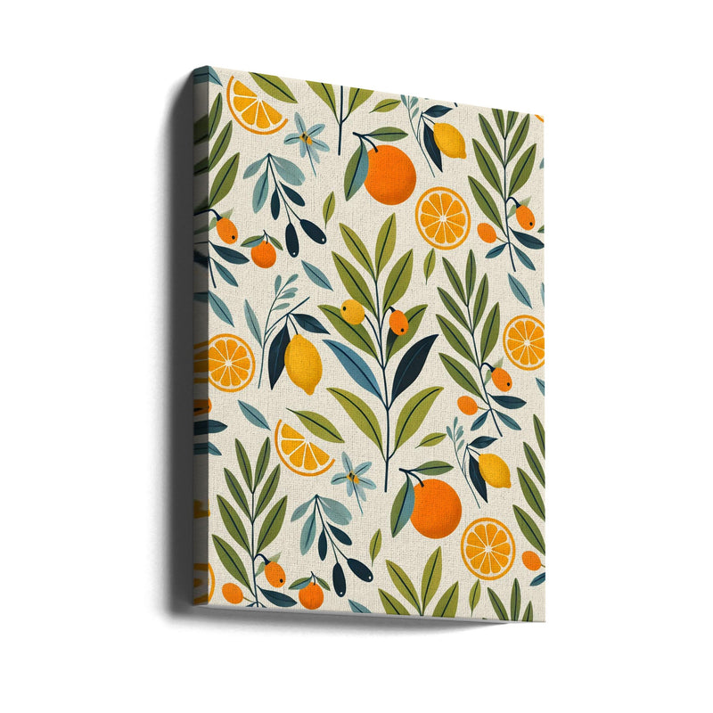 Lemon Orchard Dream - Stretched Canvas, Poster or Fine Art Print I Heart Wall Art