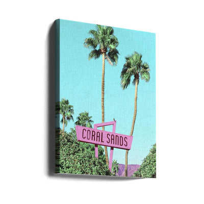 Retro Paradise Vibes - Stretched Canvas, Poster or Fine Art Print I Heart Wall Art
