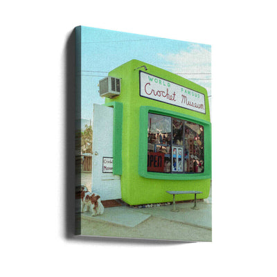 World Famous Crochet Museum - Stretched Canvas, Poster or Fine Art Print I Heart Wall Art