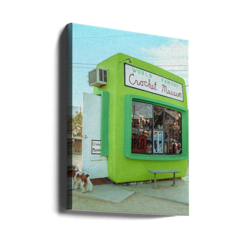 World Famous Crochet Museum - Stretched Canvas, Poster or Fine Art Print I Heart Wall Art