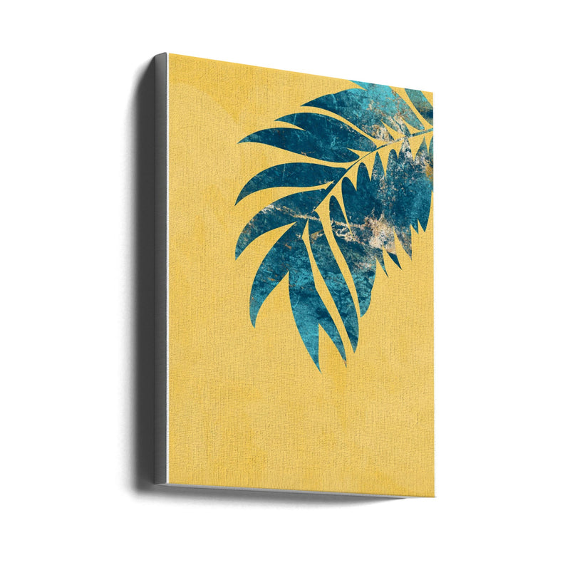 Yellow palm - Stretched Canvas, Poster or Fine Art Print I Heart Wall Art