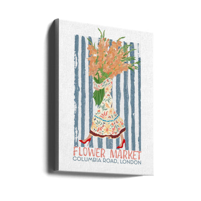 Flower Market Columbia Road - Stretched Canvas, Poster or Fine Art Print I Heart Wall Art