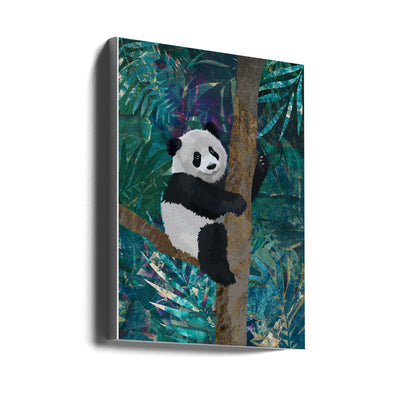 Jungle Panda - Stretched Canvas, Poster or Fine Art Print I Heart Wall Art