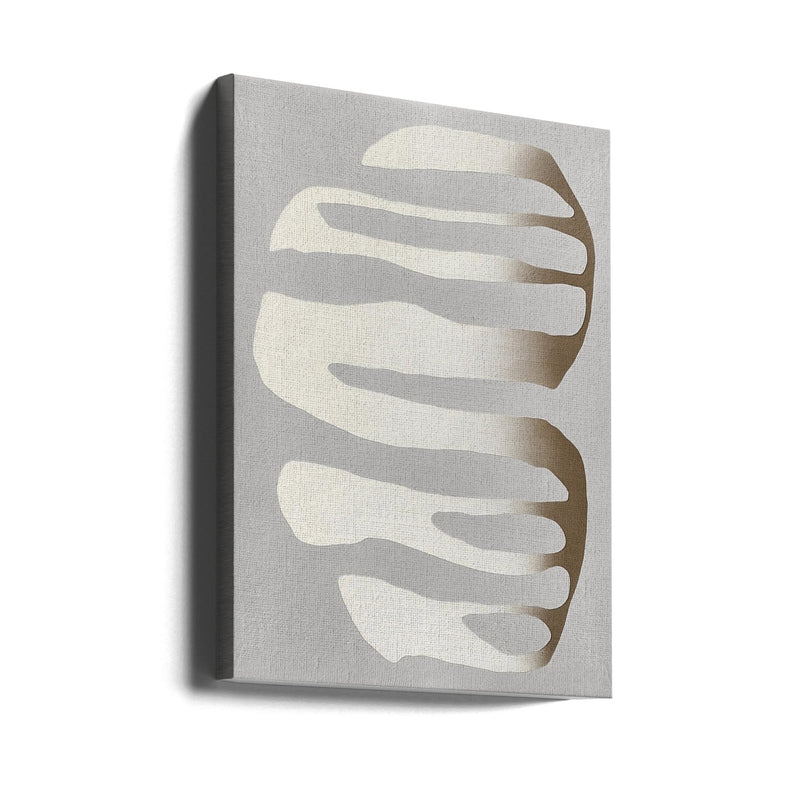 Organic Shapes and Neutral Tones - Stretched Canvas, Poster or Fine Art Print I Heart Wall Art