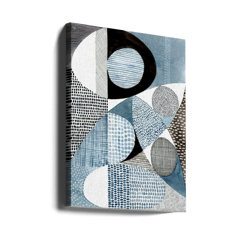 Geometric Patterns With Varying Shades - Stretched Canvas, Poster or Fine Art Print I Heart Wall Art