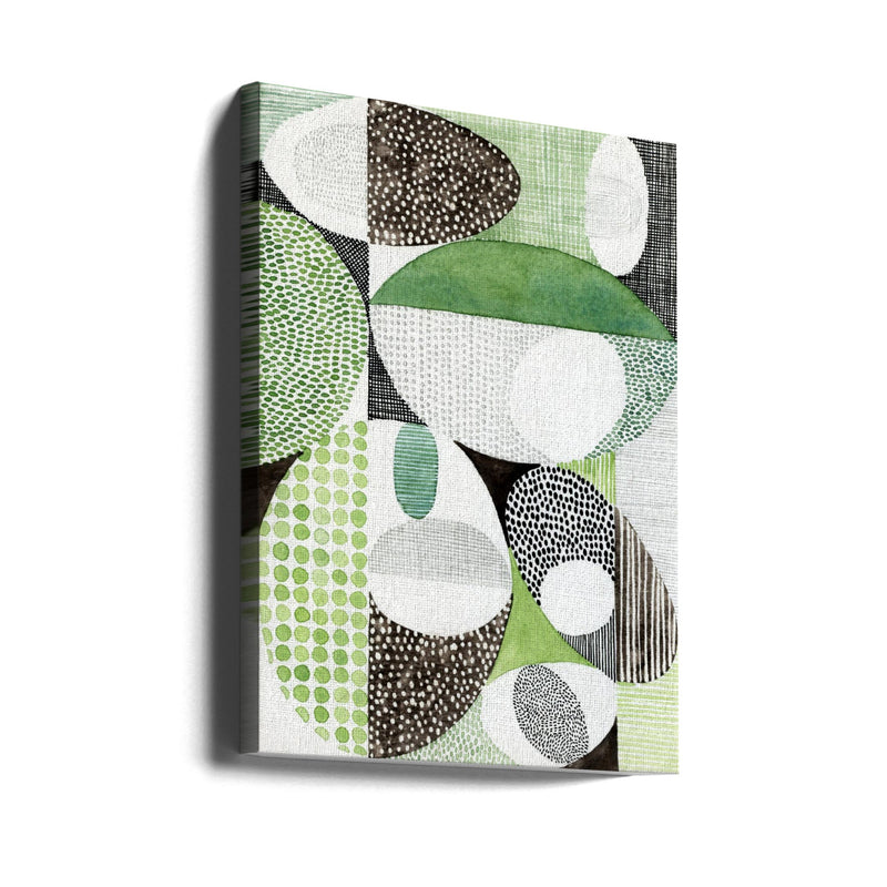 Geometric Shapes With Patterns - Stretched Canvas, Poster or Fine Art Print I Heart Wall Art