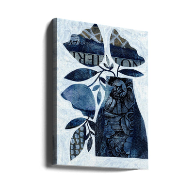 Indigo Blue Tulips - Stretched Canvas, Poster or Fine Art Print I Heart Wall Art