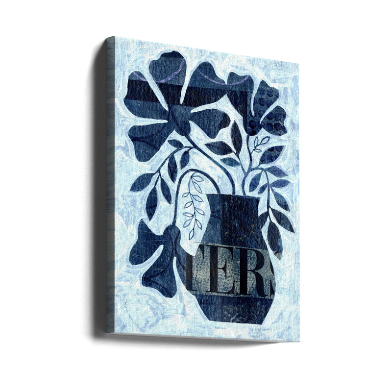 Indigo Blue Still Life - Stretched Canvas, Poster or Fine Art Print I Heart Wall Art