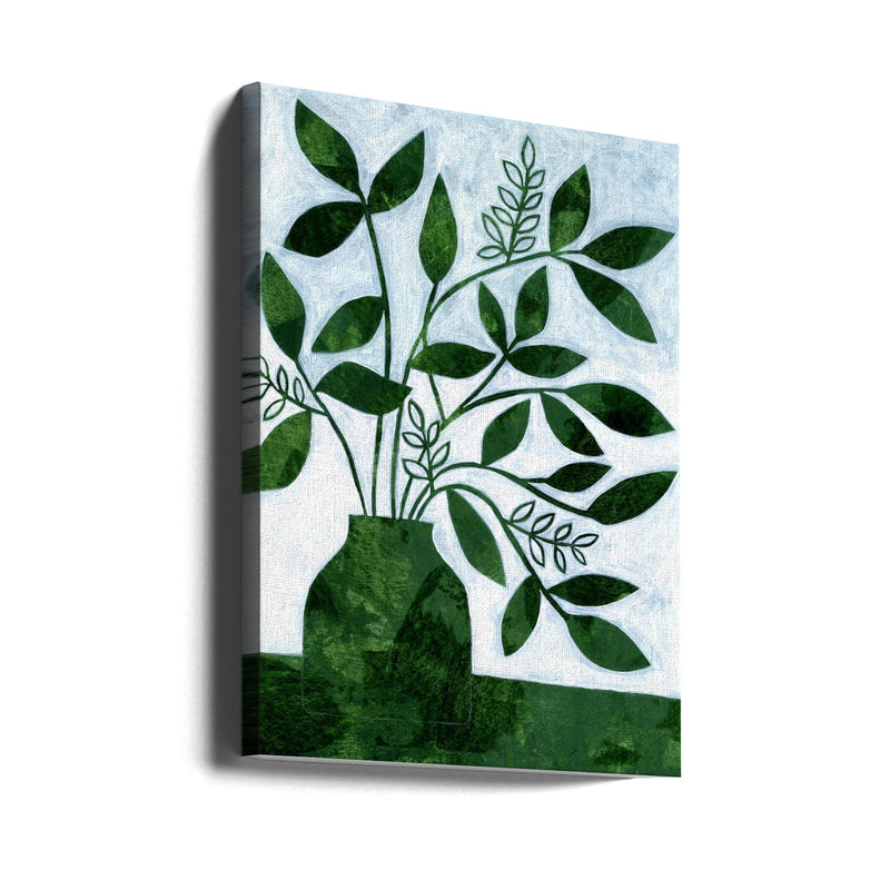 Green Leaves Still Leaves - Stretched Canvas, Poster or Fine Art Print I Heart Wall Art