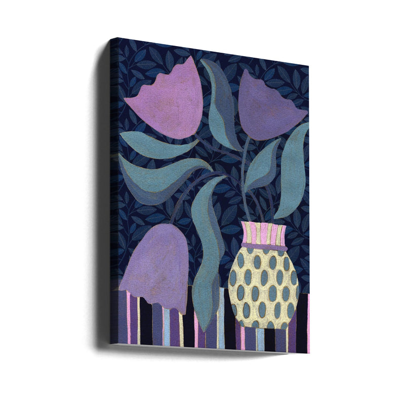 Lavender Tulip Still Life - Stretched Canvas, Poster or Fine Art Print I Heart Wall Art