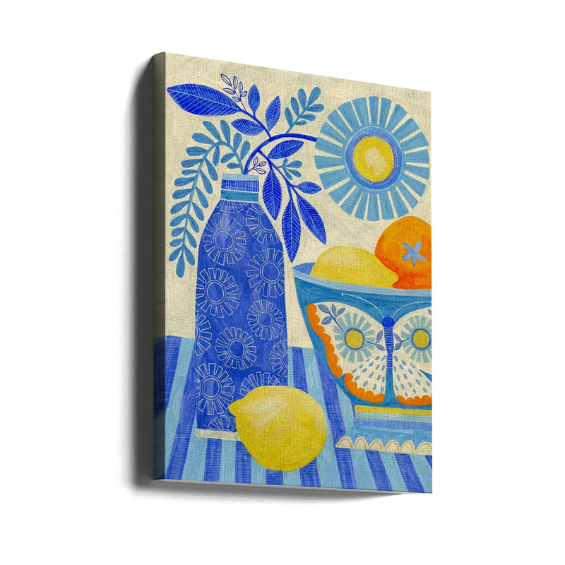 Butterfly Fruit Bowl - Stretched Canvas, Poster or Fine Art Print I Heart Wall Art