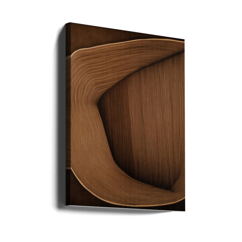 Caramel lines I - Stretched Canvas, Poster or Fine Art Print I Heart Wall Art