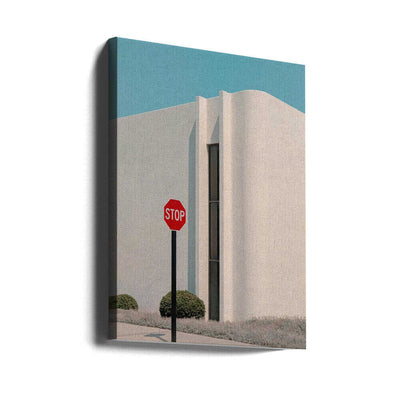 Stopped for the view - Stretched Canvas, Poster or Fine Art Print I Heart Wall Art