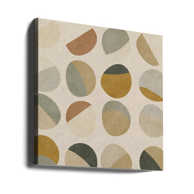 Pattern3 Mid Earth 4 - Square Stretched Canvas, Poster or Fine Art Print I Heart Wall Art