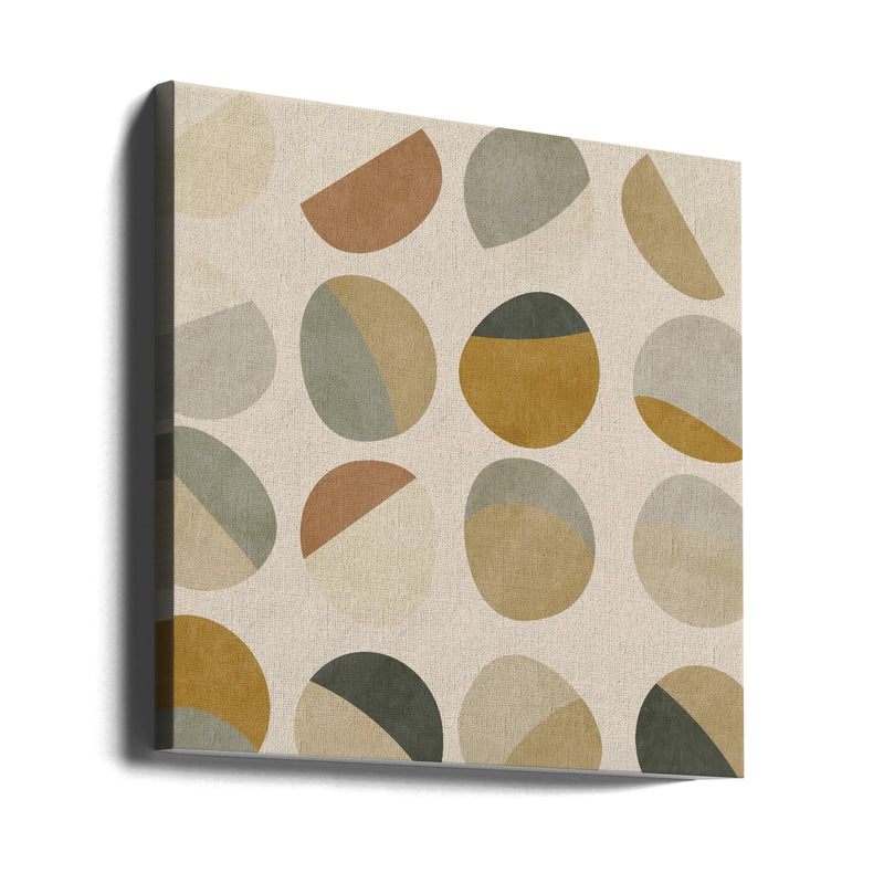 Pattern3 Mid Earth 4 - Square Stretched Canvas, Poster or Fine Art Print I Heart Wall Art