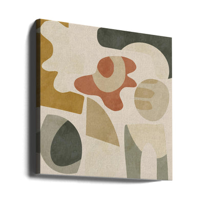 Pattern3 Mid Earth 3 - Square Stretched Canvas, Poster or Fine Art Print I Heart Wall Art