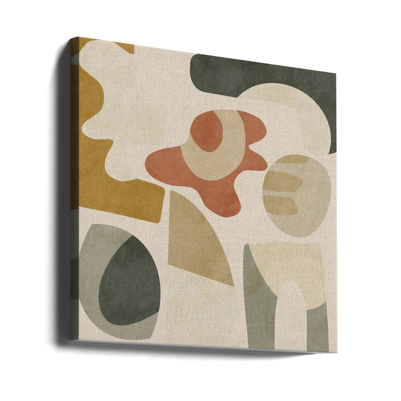 Pattern3 Mid Earth 3 - Square Stretched Canvas, Poster or Fine Art Print I Heart Wall Art