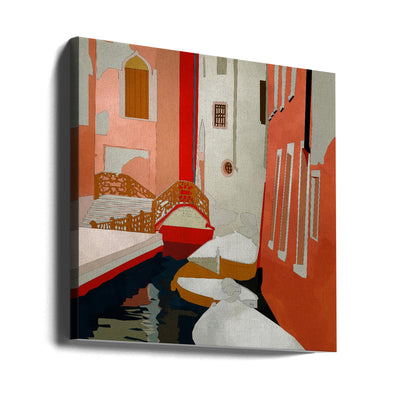 Venedig2 - Square Stretched Canvas, Poster or Fine Art Print I Heart Wall Art