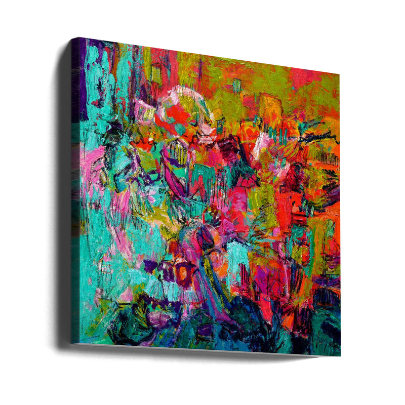 From My Garden Window - Square Stretched Canvas, Poster or Fine Art Print I Heart Wall Art