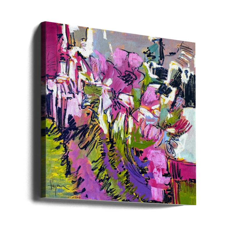 Df675a and To Everything There Is a Season Bloom I - Square Stretched Canvas, Poster or Fine Art Print I Heart Wall Art
