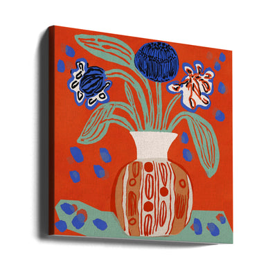 Flower Still Life - Square Stretched Canvas, Poster or Fine Art Print I Heart Wall Art