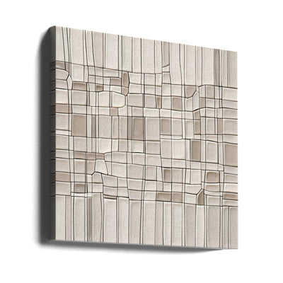 Tiles nº1 - Square Stretched Canvas, Poster or Fine Art Print I Heart Wall Art
