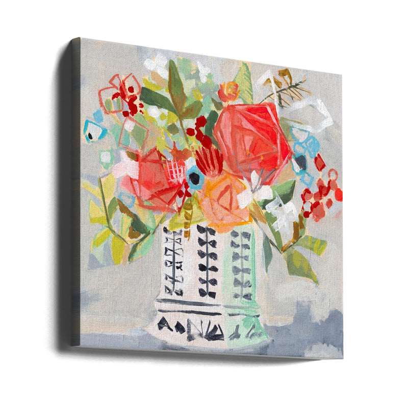 Miranda S Bouquet - Square Stretched Canvas, Poster or Fine Art Print I Heart Wall Art