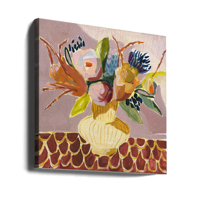 Mauve Bouquet - Square Stretched Canvas, Poster or Fine Art Print I Heart Wall Art