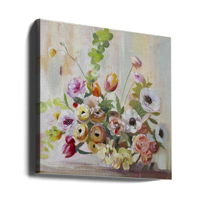 Ranunculus - Square Stretched Canvas, Poster or Fine Art Print I Heart Wall Art