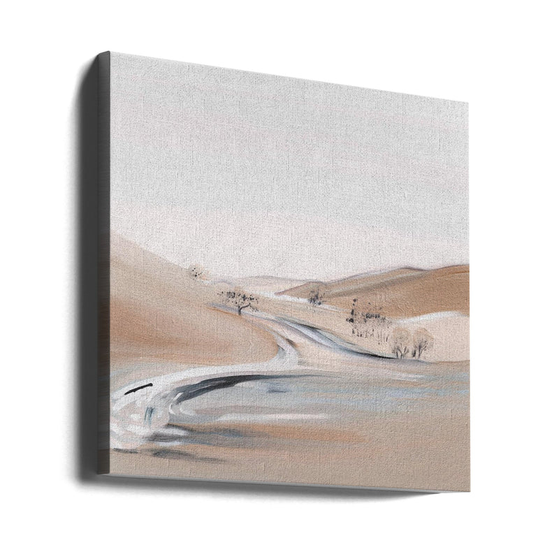 Farm View III - Square Stretched Canvas, Poster or Fine Art Print I Heart Wall Art