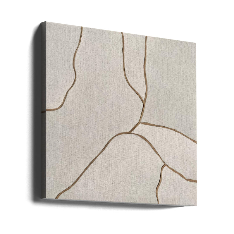 Trace I - Square Stretched Canvas, Poster or Fine Art Print I Heart Wall Art