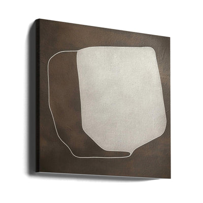 Line and shape II - Square Stretched Canvas, Poster or Fine Art Print I Heart Wall Art