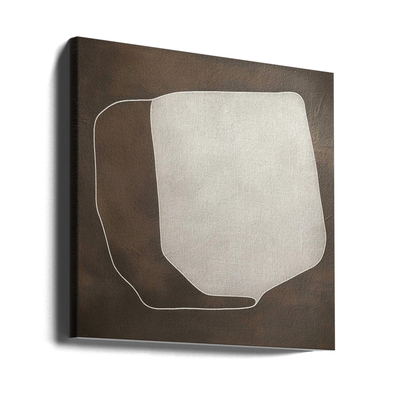 Line and shape II - Square Stretched Canvas, Poster or Fine Art Print I Heart Wall Art