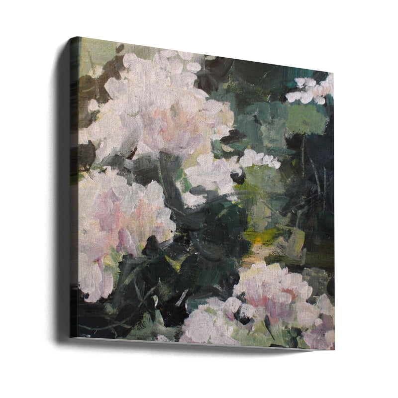 Impressionistic Blooms - Square Stretched Canvas, Poster or Fine Art Print I Heart Wall Art