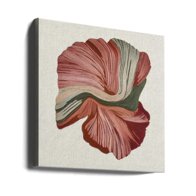 Floral Lines III - Square Stretched Canvas, Poster or Fine Art Print I Heart Wall Art