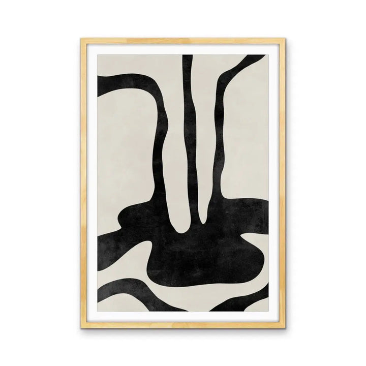 Canyon-  Black and White Contemporary Geometric Shape Artwork Collection - Ola Collection - I Heart Wall Art