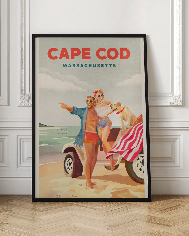 Cape Cod Massachusetts Summer Beach Art - Stretched Canvas, Poster or Fine Art Print I Heart Wall Art