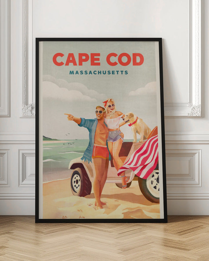 Cape Cod Massachusetts Summer Beach Art - Stretched Canvas, Poster or Fine Art Print I Heart Wall Art